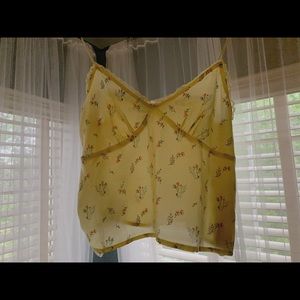 NWOT Cute Yellow Slip Top